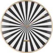 Karlsson - Wandklok Candy Swirl Dome - Zwart & Wit- Ø40cm