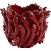 Light & Living - Vaas PEPPER - 25.5x24.5x20.5cm - Rood