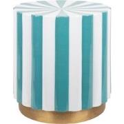 Leitmotiv - Kruk Candy Swirl - Turquoise blue & white