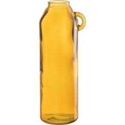 J-line - Vaas Handvat Cilinder Glas Oker Large - 17x14x45cm