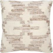 J-line - Kussen Etnisch Kruis Wol/katoen Creme/beige - 60x60x12cm