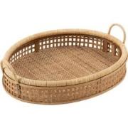 J-line - Dienblad Pick Rotan/bamboe Natuur Small - 57.5x43x14.5cm