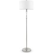 Maytoni - Vloerlamp Alicante - Nikkel - Ø44