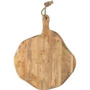 J-line - Snijplank Rond Organic Hout - 47.5x39x2.5cm