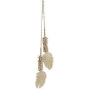 J-line - Hanger Schelpen+katoen Touw Textiel Naturel/beige - 145x10x4c...