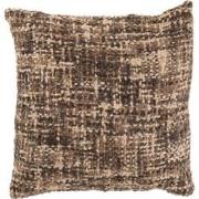 J-line - Kussen Tweed Acryl/katoen Bruin/beige - 45x45x12cm