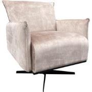 Livingfurn - Fauteuils Philippe Torre 2 - Stof / Gecoat Staal