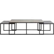 Light & Living - Salontafel KUMALU - 120x60x45cm - Brons - Set van 3