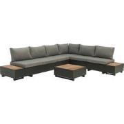 Sens-Line - Diego Loungeset - 7-delig - Bruin/Zwart