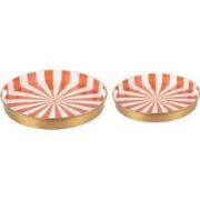 Present Time - Dienblad Candy Swirl - Set van 2