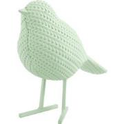 Present Time - Beeld Knitted Vogel Small - Grijsjade