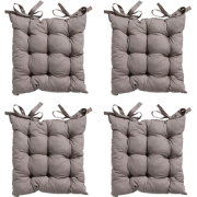 Madison Toscane Kussen - Basic Taupe - 46x46 - Bruin - 4 Stuks