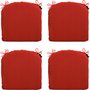 Madison Zitkussen Basic - Red - 46x48 - Rood - 4 Stuks