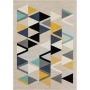 Modern Scandinavisch Tapijt DELANEY - Meerkleurig/Grijs - 160x220 cm