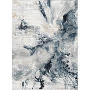 Modern Abstract Tapijt EMMA - Blauw/Grijs - 200x275 cm