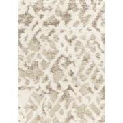 Hoogpolig Shaggy Scandinavisch Boho Tapijt PAULA - Wit/Beige - 160x220...