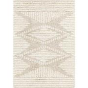 Hoogpolig Shaggy Boho Tapijt NURIA - Wit/Beige - 160x220 cm