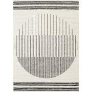 Modern Scandinavisch Tapijt ENSO - Wit/Zwart - 200x275 cm