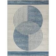 Modern Scandinavisch Tapijt ENSO2 - Blauw/Beige - 160x215 cm