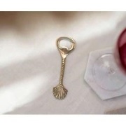 Flesopener messing | Bottle opener shell | Tafeldecoratie goud | Bliko...