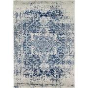 Vintage Oosters Tapijt JULIETTE - Blauw/Wit - 140x200 cm