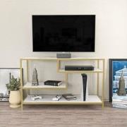 TV Meubel Robbins Gold Goud Wit Melamine 120x75x39 cm