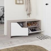 Schoenenkast Nexus Mokka Wit Melamine 105x47x37 cm