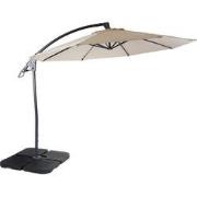 Cosmo Casa Deluxe Zweefparasol - Parasol - Rond Ø 3m - Polyester - Alu...