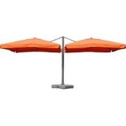 Catering aluminium luxe dubbele Zweefparasol - Pergola zonnescherm eff...