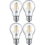 Cosmo Casa Set van 4 Trio LED-lampen - Filament gloeilampen - 4W - War...