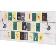 Cosmo Casa Wandbord Love-Life - Hout - Decoratief Bord - Shabby Look -...