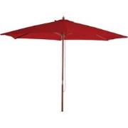 Cosmo Casa  Tuinparasol  - Marktparasol - Ø 3m Polyester/hout - Bordea...