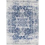 Vintage Oosters Tapijt JULIETTE - Blauw/Wit - 160x220 cm