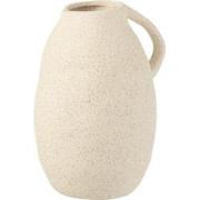 J-line - Vaas Kruik Keramiek Beige Medium - 17x15x25cm