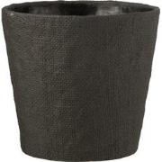 J-line - Bloempot Bar Cement Zwart Extra Large - 25.5x25.5x23.5cm