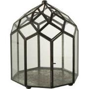 J-line - Terrarium Glas/metaal Zwart Small - 23x23x30cm