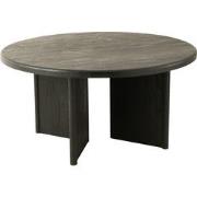 J-line - Tafel Rond Teak Hout Zwart - 150x150x75cm