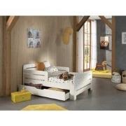 LUCEVI - Jumper Doorgroeibed + Matras + Lade - Wit - 60x140/ 90x200 cm