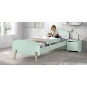 LUCEVI - Kiddy bed + Nachtkastje + Uitvalbeveiliging - Mint Green - 90...