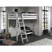 LUCEVI - Pino Mezzanine bed 1400x200 cm + Commode 2 deuren + Slaapfaut...