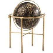 J-line - Wereldbol Vintage Ijzer/plastiek Goud/zwart Large - 27x31x36c...