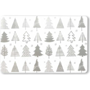 Unique Living - Placemat Xmas Tree 30x45cm Silver