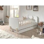 LUCEVI - Kiddy Toddler bed + Lade - Wit - 70x140 cm