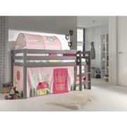 LUCEVI - Pino Halfhoogslaper H115CM + Ladder + Spring Gordijntjes + Sp...