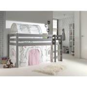 LUCEVI - Pino Halfhoogslaper H115CM + Ladder + Birdy Gordijntjes + Bir...