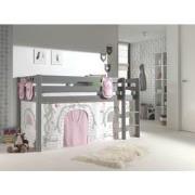 LUCEVI - Pino Halfhoogslaper H115CM + Ladder + Birdy Gordijntjes + 3 Z...