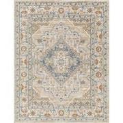 Afwasbaar Vintage Tapijt MARION - Beige/Blauw - 160x213 cm