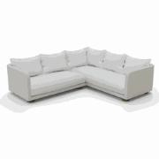 NAYAN LOUNGE CORNER SET  -  STEEL POWDER COATED OYSTER