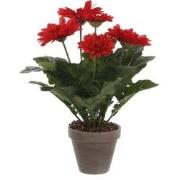 Mica Decorations Gerbera Kunstplant in Bloempot Stan - H35 x Ø30 cm - ...