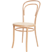 Vienna Thonet No. 14 houten bistrostoel naturel - met rotan zitting